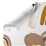 Jeu de draps HappyFriday Moshi Moshi Sleepy sloth Multicouleur Lit de bébé 2 Pièces