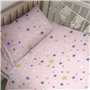 Parure de couette HappyFriday Mini Sky stars Multicouleur Lit de bébé 2 Pièces