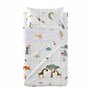 Jeu de draps HappyFriday HF Mini Savanna Multicouleur Lit de bébé 2 Pièces