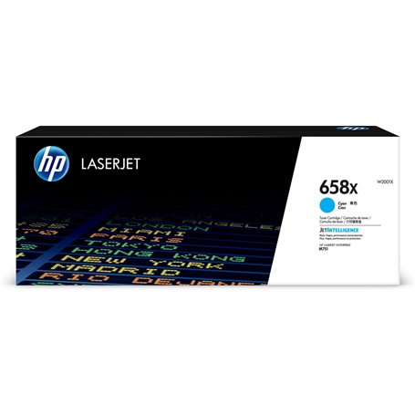 Toner original HP M751 658X Cyan