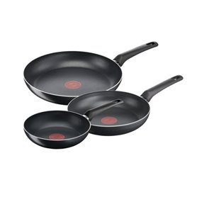 Ensemble de poêles Tefal B5569153 Noir Aluminium (3 Unités)