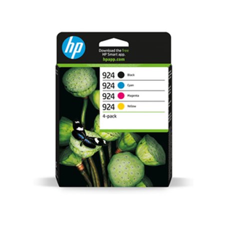 HP 924 Pack de 4 Cartouches dencre authentiques CMJN