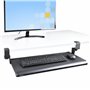 StarTech.com Support Clavier Coulissant Sous Bureau - Support Clavier Ergonomique à Pince en C - Tiroir Clavier Coulissa