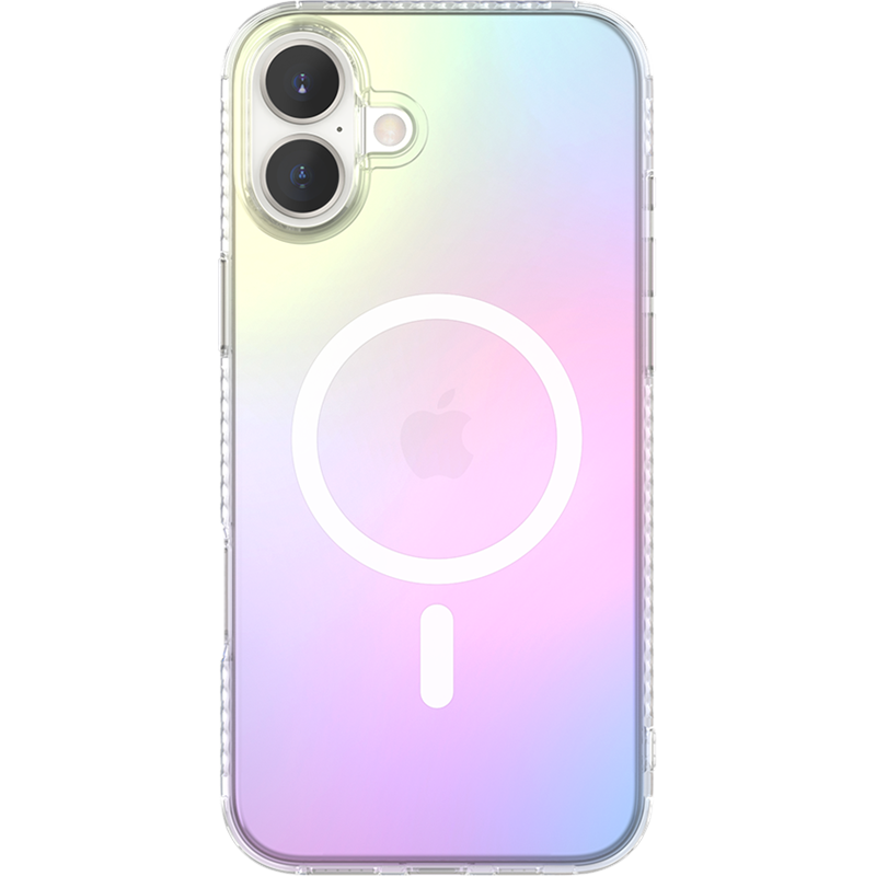 Image secondaire de Coque iPhone 16 Plus Compatible MagSafe Semi-transparente Irisée Bigben