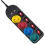 Rallonge 4 prises Schuko avec interrupteur MacLean MCE229B (1