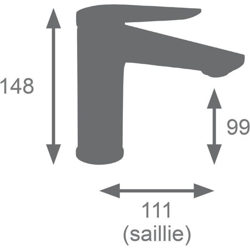 Image secondaire de Mitigeur Lavabo - EDOUARD ROUSSEAU - GLOSS - Laiton Brossé