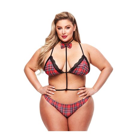 Costume Érotique Teachers Pet School Girl Multicouleur Queen size