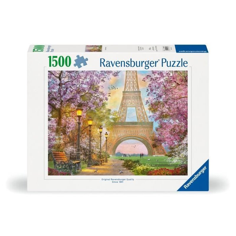 Image secondaire de Ravensburger - Puzzle 1500 pieces - Amour a Paris - Adultes & enfants des 14 ans - Puzzle de qualité supérieure 80x60cm
