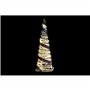 Décoration DKD Home Decor Cônes Noël LED Blanc Noir Rouge Naturel Argenté 20 x 20 x 80 cm (3 Pièces)