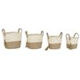 Set de basket Home ESPRIT Naturel Marron Clair Jute Moderne 40 x 40 x 41 cm