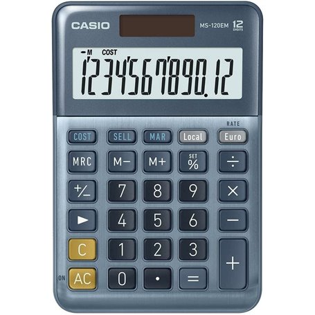 Calculatrice Casio MS-120EM Bleu