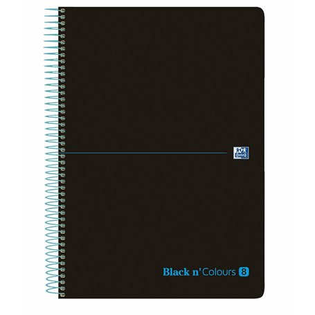 Cahier Oxford European Book Black & Colours Noir Turquoise A4 5 Pièces