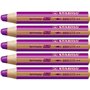 Crayons de couleur Stabilo Woody Lila 3-en-1 (5 Unités)