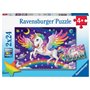 Puzzles 2x24 p - licorne et pegase