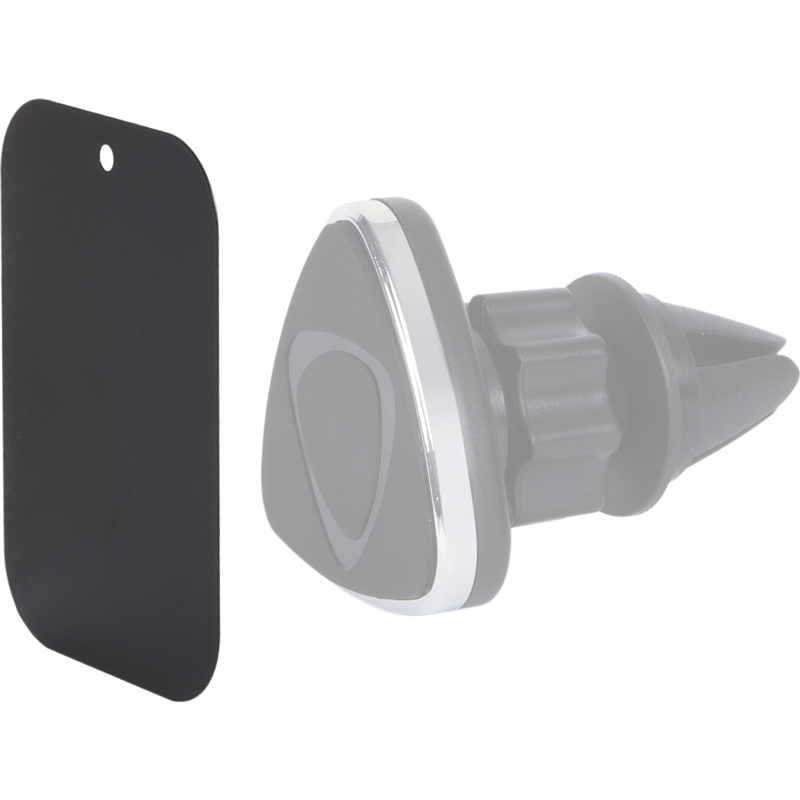 Image secondaire de Pack de 2 Plaques en Métal pour Support Voiture Magnétique Noir Bigben