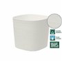 Pot avec réserve d'eau - GARDEN ID Respect - Blanc 25 x 25 cm - 100% déchets ménagers - 100% recyclable - Surface struct