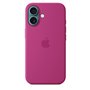 APPLE iPhone 16 - Coque en silicone avec MagSafe - Fuchsia