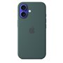 APPLE iPhone 16 - Coque en silicone avec MagSafe - Lake Green