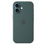 APPLE iPhone 16 - Coque en silicone avec MagSafe - Lake Green