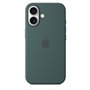 APPLE iPhone 16 - Coque en silicone avec MagSafe - Lake Green