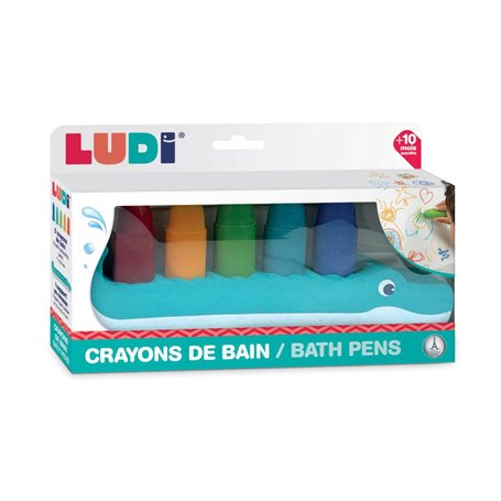 Crayons lavable de bain avec support