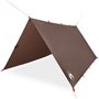 vidaXL Bâche de camping marron 366x306 cm imperméable