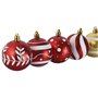 Boules de Noël Home ESPRIT Rouge Doré PVC 25 x 6 x 25 cm (16 Pièces)