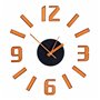 Horloge Murale Adhésif Bronze ABS Ø 35 cm (12 Unités)