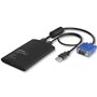 StarTech.com Adaptateur Crash Cart USB - Adaptateur Crash Cart KVM USB pour Ordinateur Portable - Crash Cart de Salle de Serveur