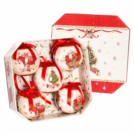 Boules de Noël Multicouleur Papier Polyfoam 7