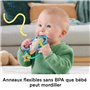 Hochet et jouet de dentition sans BPA pour nouveau-nés de Fisher-Price, Loutre a Tordre et Mordiller HJW12