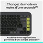 Clavier - Sans fil - Logitech - Pop Icon Keys -  AZERTY - Graphite