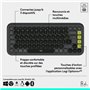 Clavier - Sans fil - Logitech - Pop Icon Keys -  AZERTY - Graphite