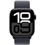 Apple Watch Series 10 GPS + Cellular - 42mm - Boîtier Jet Black Aluminium - Bracelet Ink Sport Loop
