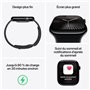 Apple Watch Series 10 GPS + Cellular - 42mm - Boîtier Jet Black Aluminium - Bracelet Ink Sport Loop
