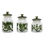 Set de 3 Boites Home ESPRIT Vert Verre 1