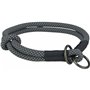 Collier d'entraînement pour chiens Trixie Soft Rope Noir Gris L/XL 55 cm