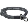 Collier d'entraînement pour chiens Trixie Soft Rope Noir Gris S/M 40 cm