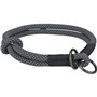 Collier d'entraînement pour chiens Trixie Soft Rope Noir Gris S/M 40 cm
