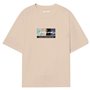 T-shirt à manches courtes homme Jack & Jones JORPORTLAND BLOCK BRANDING SS CN LN 12262662 Beige