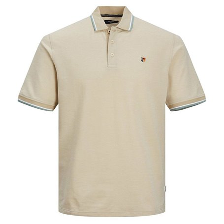 Polo à manches courtes homme Jack & Jones JPRBLUWIN POLO SS NOOS 12169064 Beige