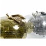 Boule à Facettes DKD Home Decor Argenté Doré Résine Pomme Moderne (21 x 21 x 19 cm) (2 Unités)