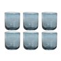 Set de Verres Home ESPRIT Bleu Verre 320 ml (6 Unités)