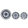 Assiettes Home ESPRIT Bleu Blanc Porcelaine Arabe 27 x 27 x 2 cm 18 Pièces