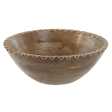 Saladier Home ESPRIT Naturel Rotin Bois de manguier 30 x 30 x 12 cm