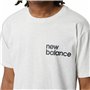 T-shirt à manches courtes homme New Balance Nb Essentials Graphic 1 Sah Blanc
