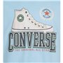 T shirt à manches courtes Enfant Converse Script Sneaker Gfx Bleu ciel
