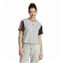 T-shirt à manches courtes femme Adidas 3S Cr Gris