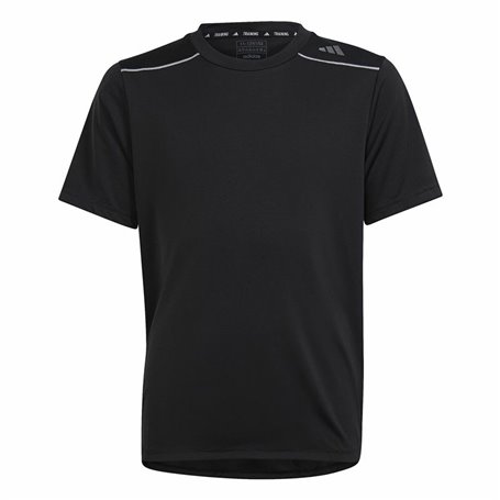 T shirt à manches courtes Enfant Adidas Aeroready Noir