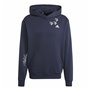 Sweat à capuche homme Adidas Bl Fl Hd Q3 Fl Bleu Blue marine